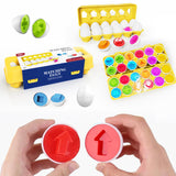 Montessori Shape & Color Matching Eggs