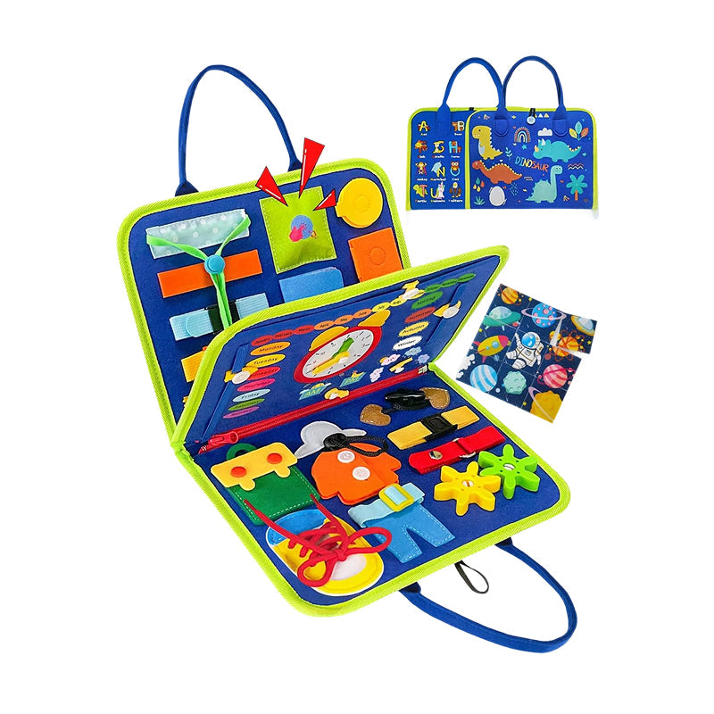 Soft Quiet Book with 20+ Activities for Toddlers
