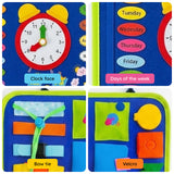Soft Quiet Book with 20+ Activities for Toddlers