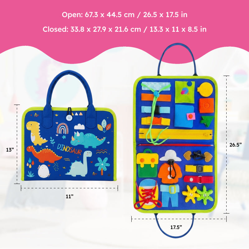 Soft Quiet Book with 20+ Activities for Toddlers