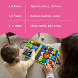 Soft Quiet Book with 20+ Activities for Toddlers