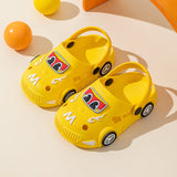 Light-Up Car Cartoon Slip-On Sandals with Closed Toe Anti-Slip Soft Sole (view 11)