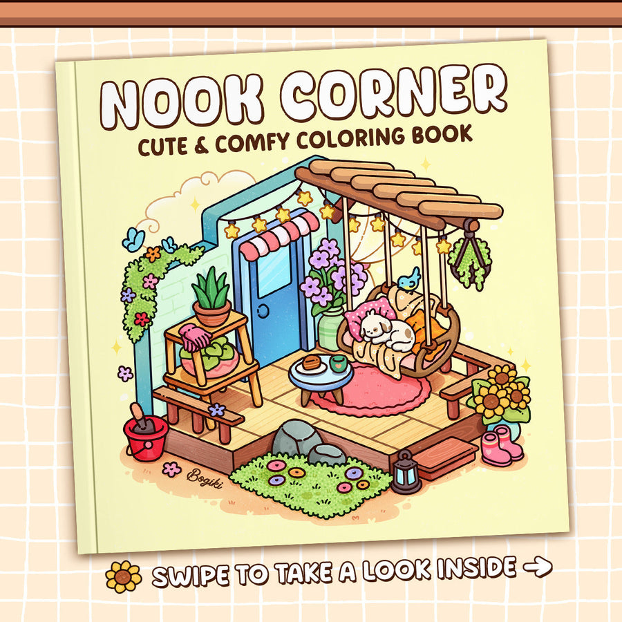 Cartoon Animal Coloring and Drawing Book Daily Planner – art & craft set