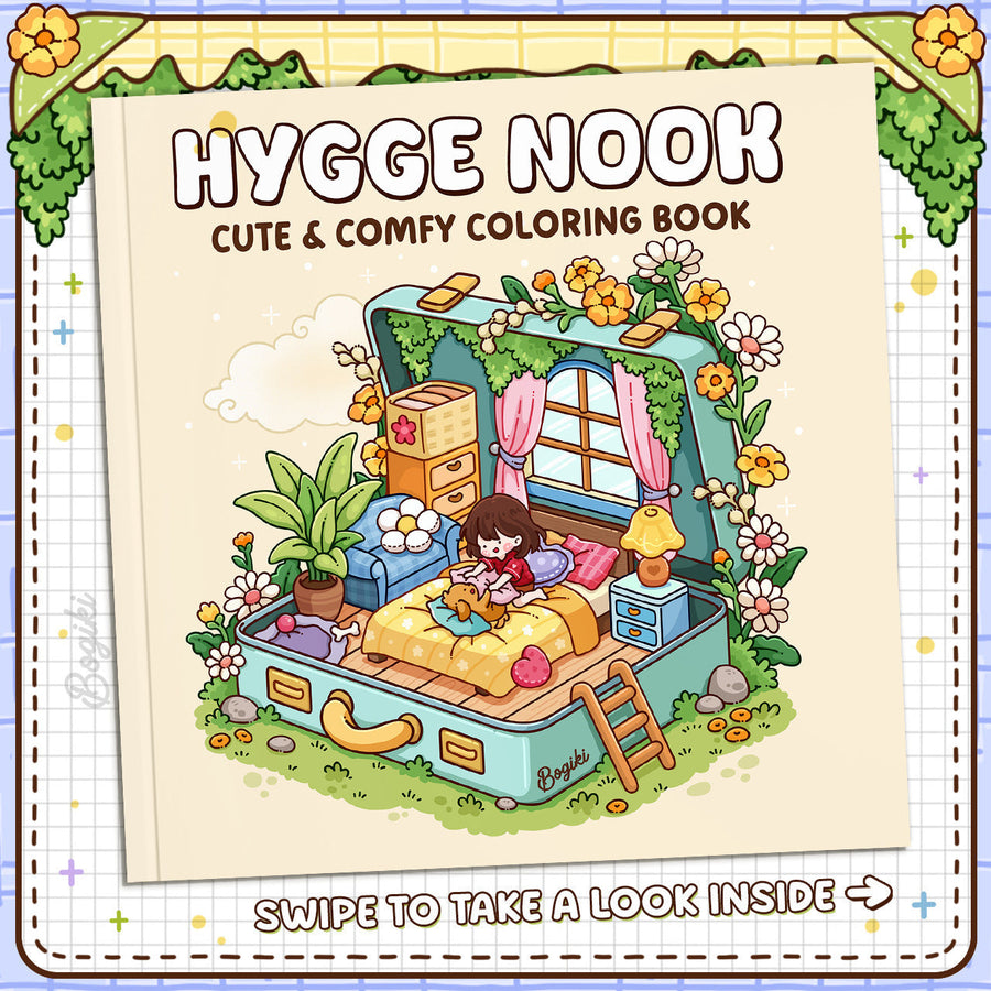 Cartoon Animal Coloring and Drawing Book Daily Planner – DIY craft activity