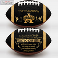 To My Grandson | Personalized Football