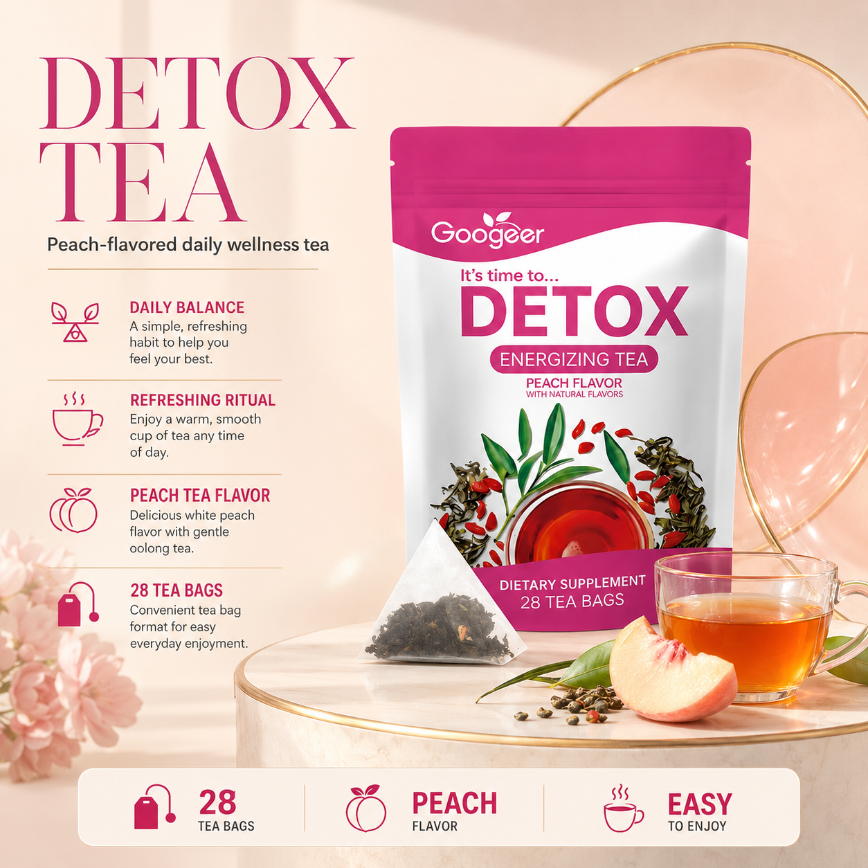White Peach Oolong Vitality Tea