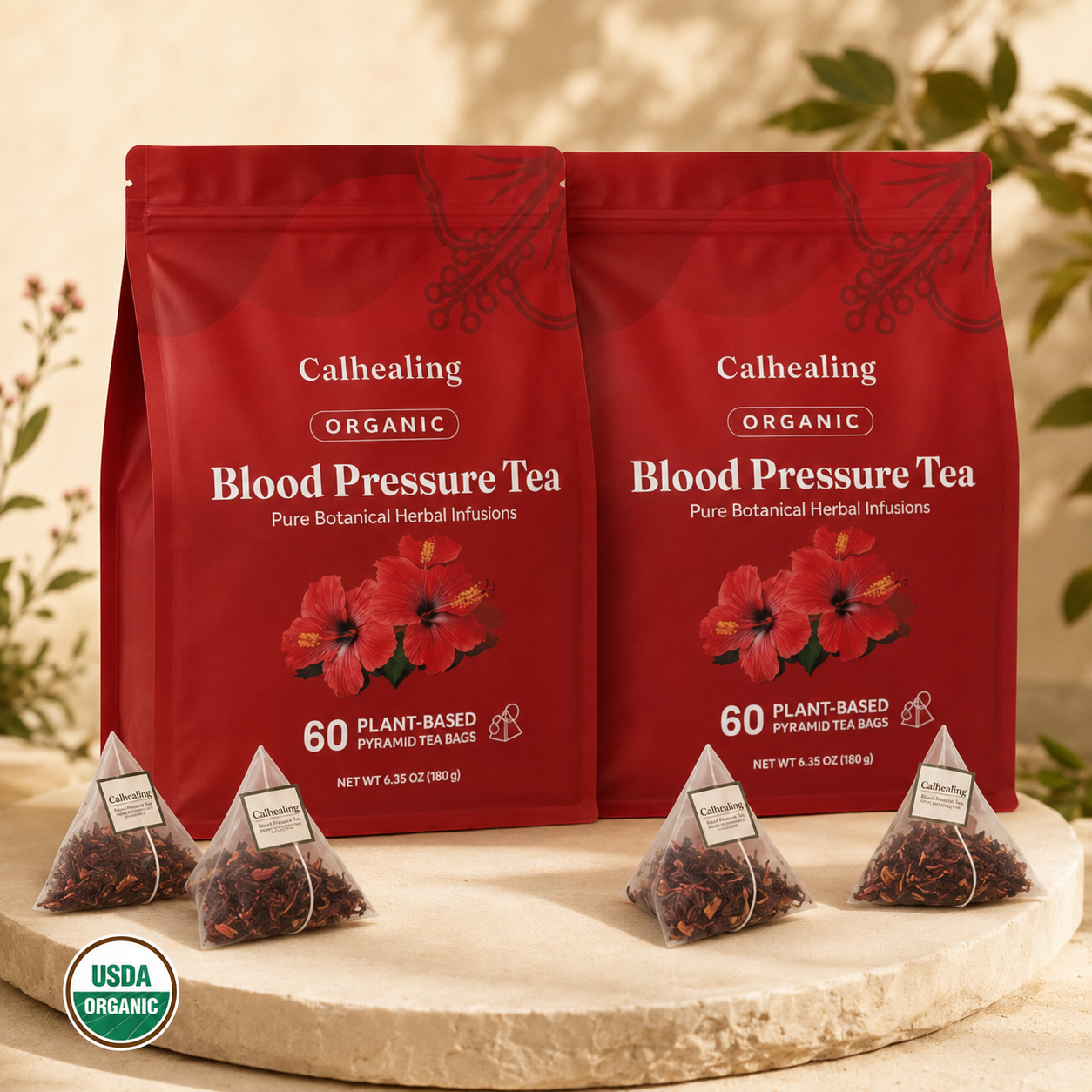 Pure Hibiscus Blood Pressure Tea