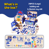 Kids' Tool Set & Workbench Electric Drill Tools & Building Pieces