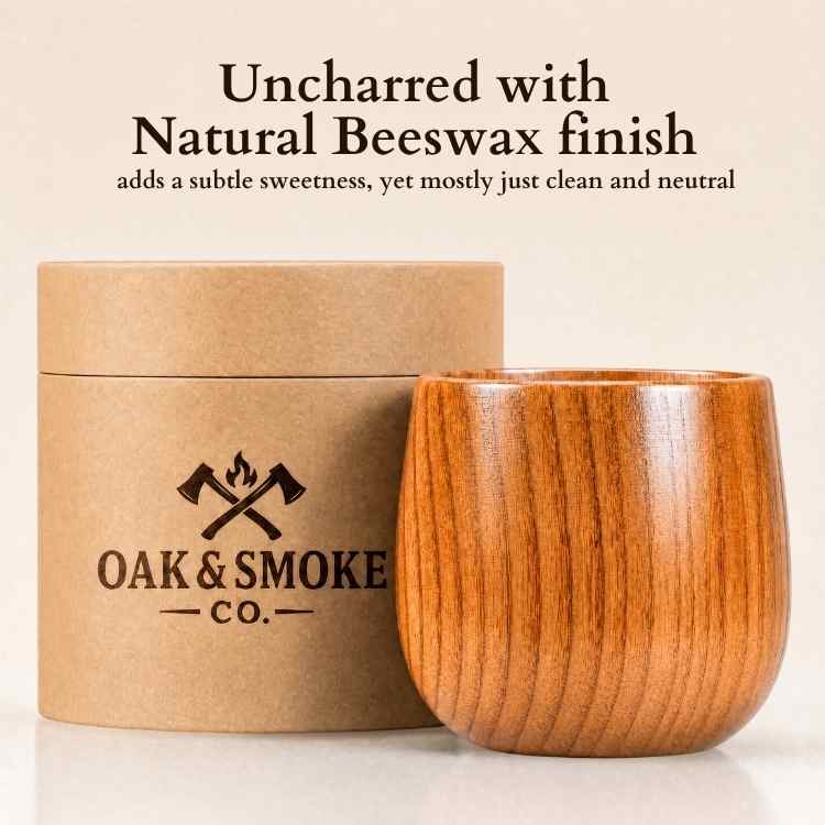 Oak & Smoke Handcrafted Wood Whiskey Cup
