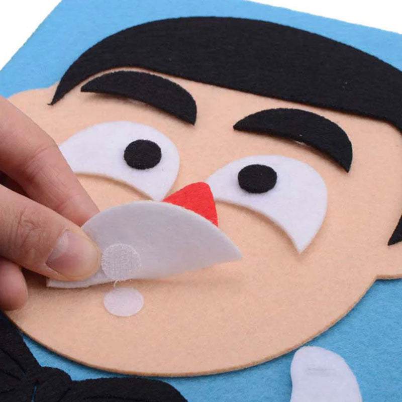 Kids Facial Expression Recognition DIY puzzle Board Set