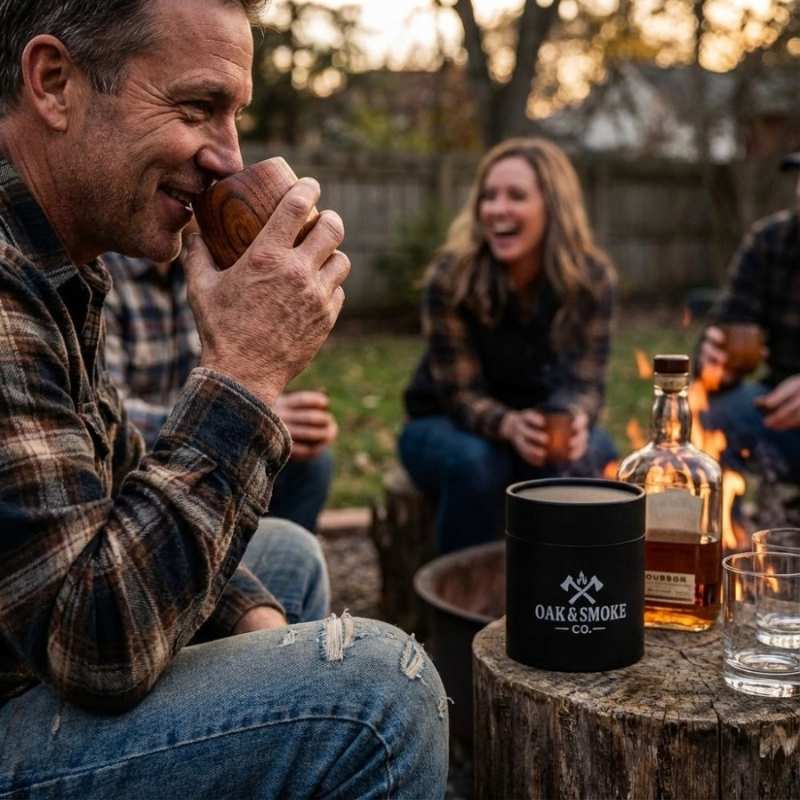 Oak & Smoke Handcrafted Wood Whiskey Cup