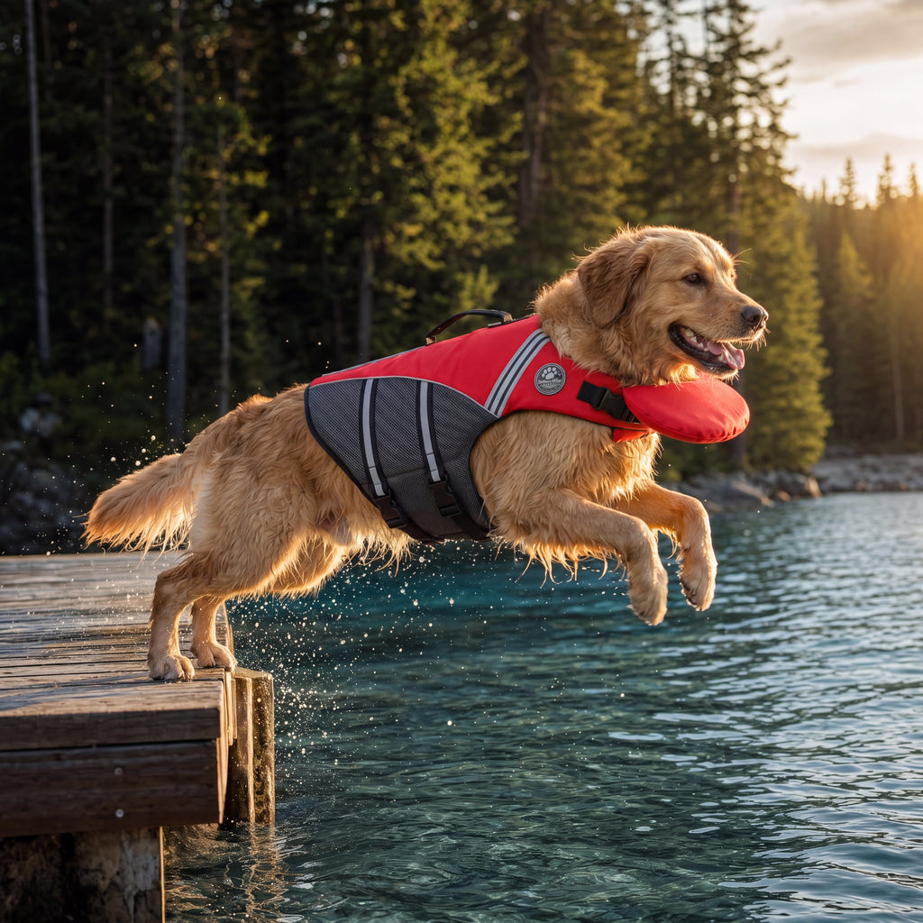 HeadUp - dog life jacket with chinlift® head rest