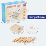 Wooden Rotation CVC Block Letters Teaching Toy