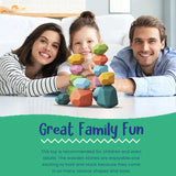 Wooden Stones Stacking Toy