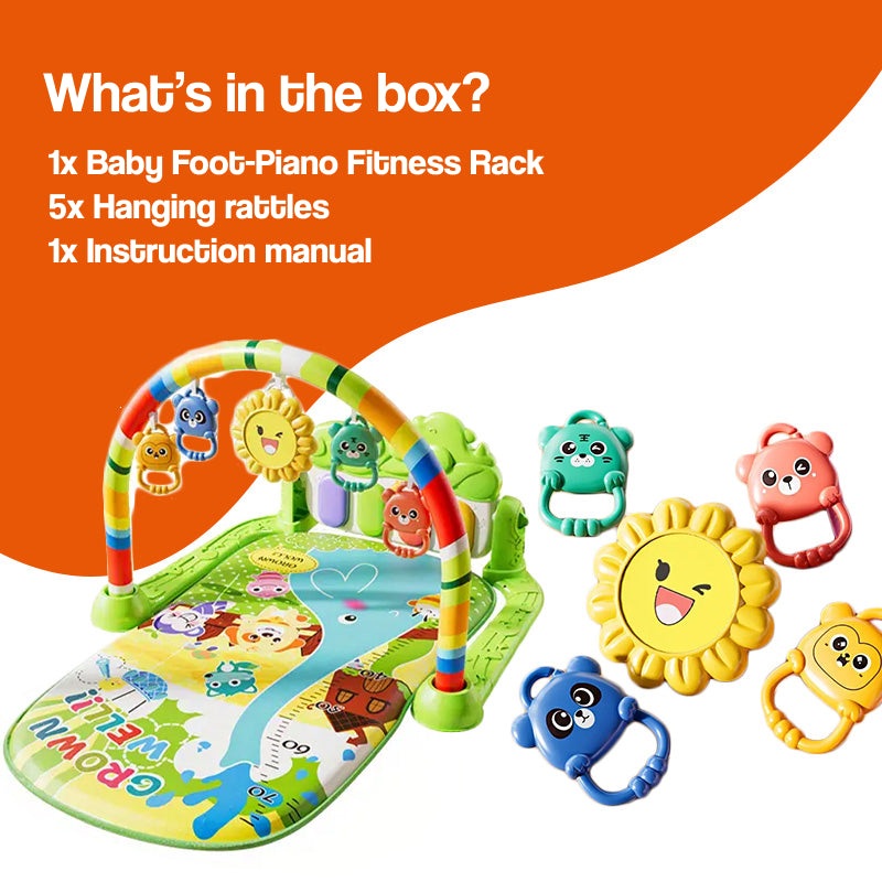 Baby Foot-Piano Fitness Rack for Newborns