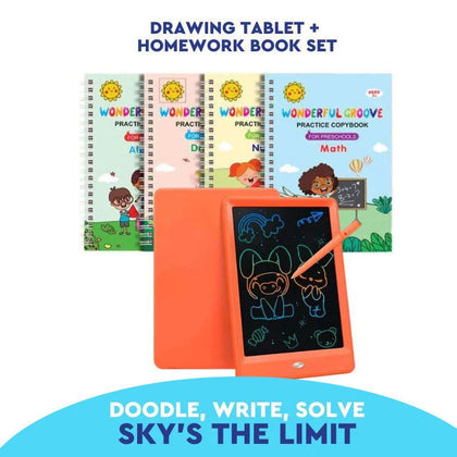 Copybook + Orange Tablet