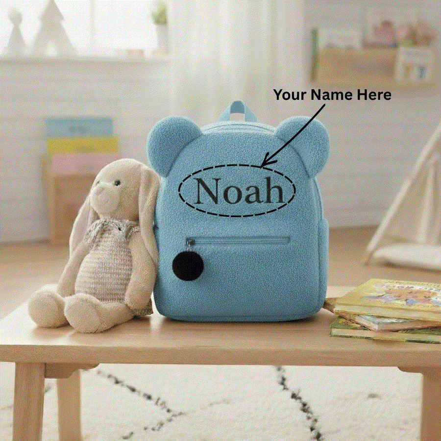 Custom Name Teddy Bear Backpack (view 9)