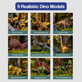 Educational Dinosaur Jungle World Toy Carpet Suitcase Set