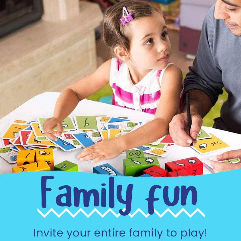 Expression Puzzle Building Blocks Game