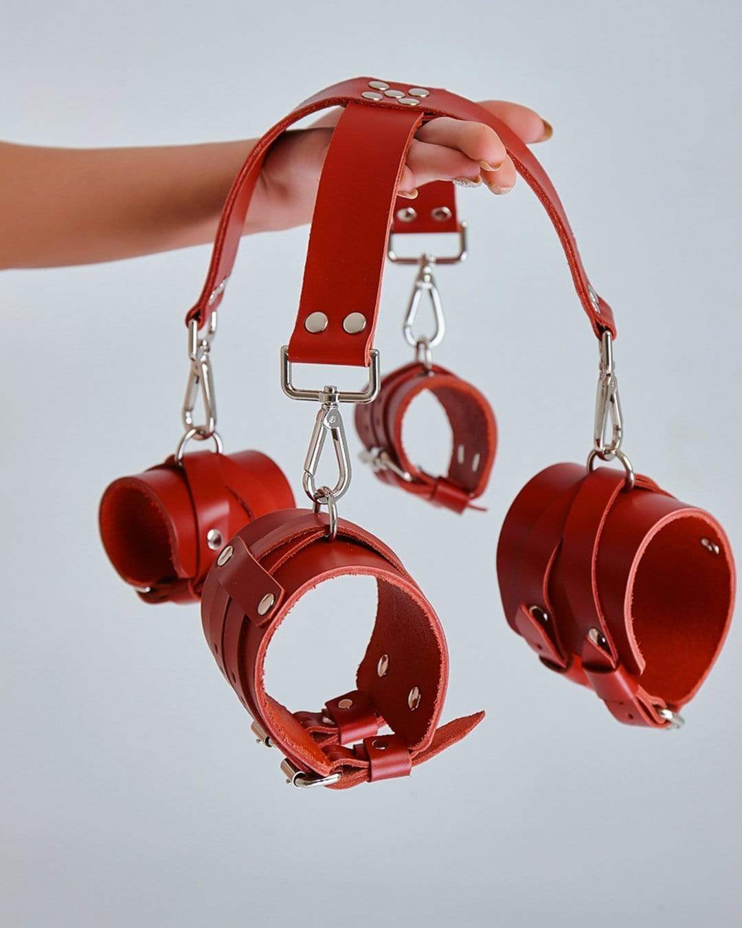 Set of Leather Cuffs (Hands+Legs)