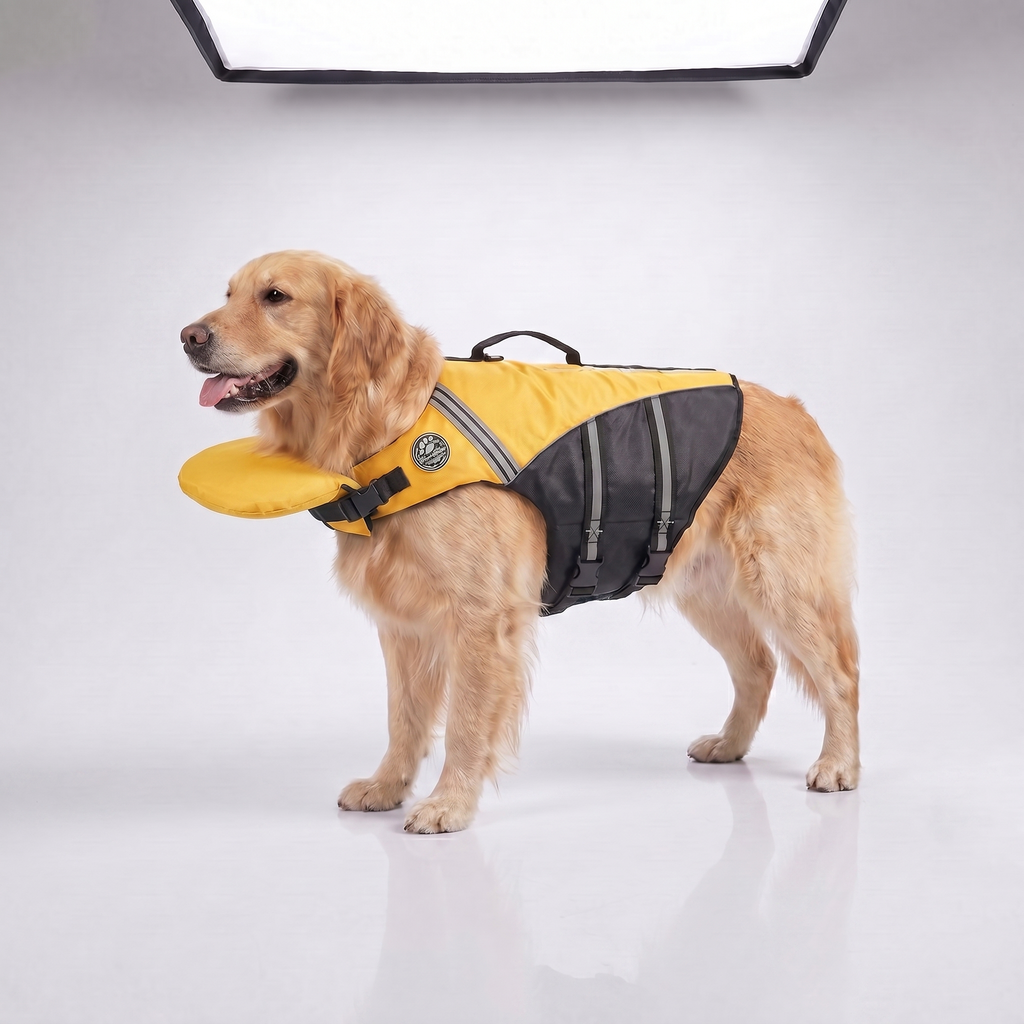 HeadUp - dog life jacket with chinlift® head rest