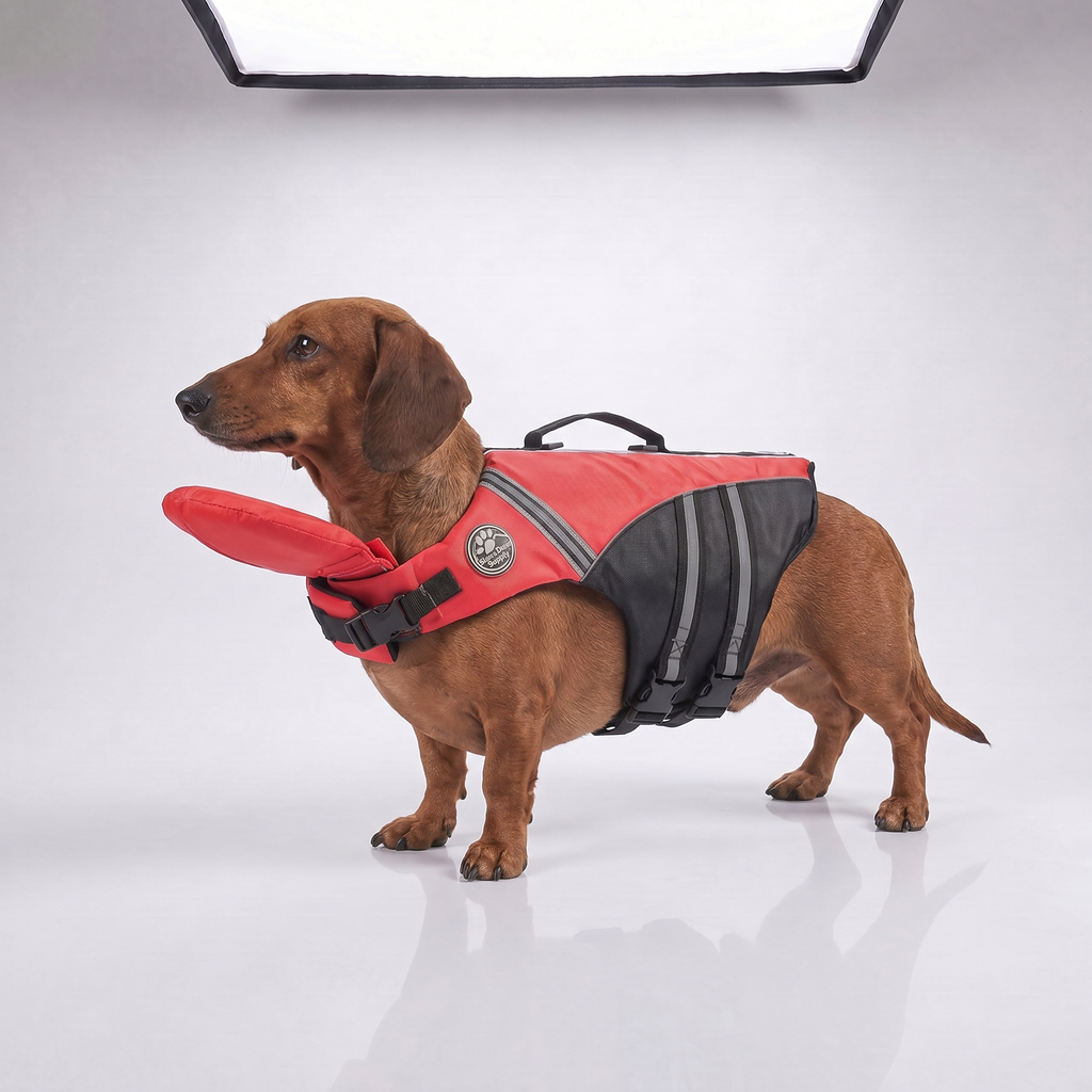 HeadUp - dog life jacket with chinlift® head rest