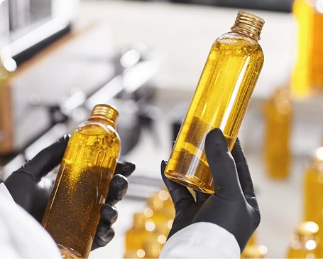 Aged garlic extract being tested in a lab
