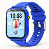 Blue kids smart watch side view