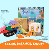 Wooden Animal Balancing Block Game (view 9)