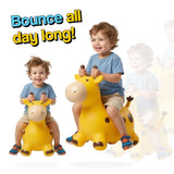 My First Bouncy Pet toddler inflatable hopper toy in red with handles and pump included