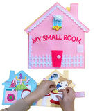 My Small Room Montessori interactive fabric quiet book with multi-activity educational panels for toddlers
