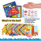 Kids 3D Origami Paper Craft Kit with Illustrated Instruction Book