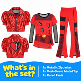 Metallic Rocker 3-Piece Costume Set