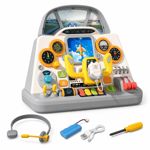 Airplane Cockpit Simulator Playset – pretend play set