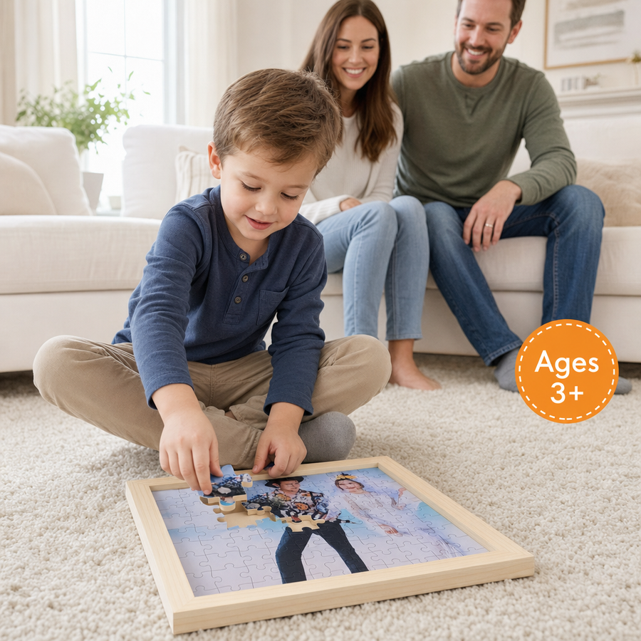 Custom Photo Wooden Puzzle 6*4 with Solid Wood Frame