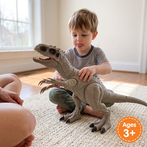 Big T-Rex Dinosaur Figure with Roar Sound & Light