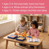 Kids 3D Origami Paper Craft Kit with Illustrated Instruction Book