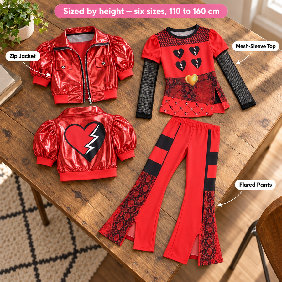 Metallic Rocker 3-Piece Costume Set