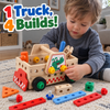 Wooden Take-Apart Tool Truck