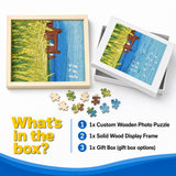 Custom Photo Wooden Puzzle 6*4 with Solid Wood Frame