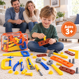 Kids Pretend Play Tool Set with Carry Bag