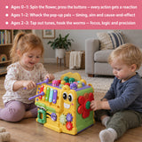 Whack-a-Mole Activity Cube with Xylophone
