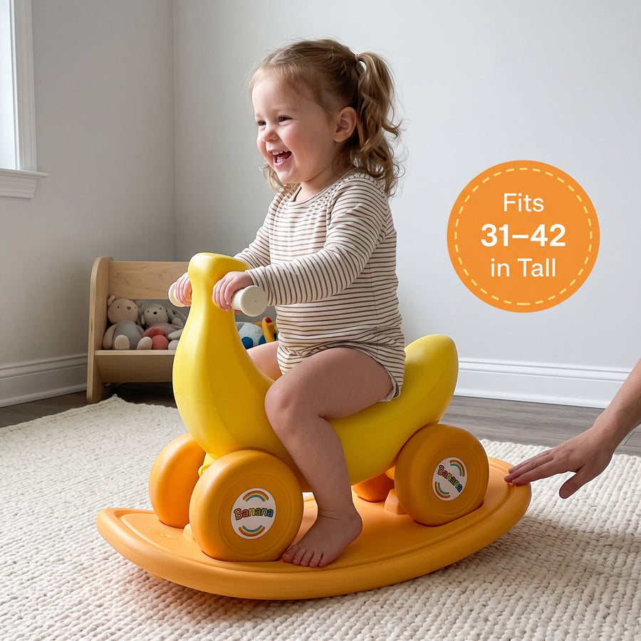 Banana-Mobile 3-in-1 Rocker, Balance Board & Ride-On
