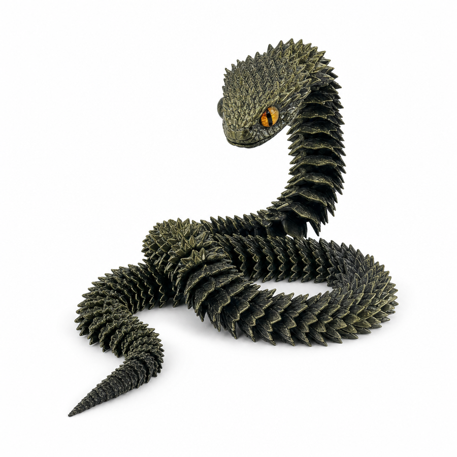 Articulated 3D-Printed Viper Snake (view 7)