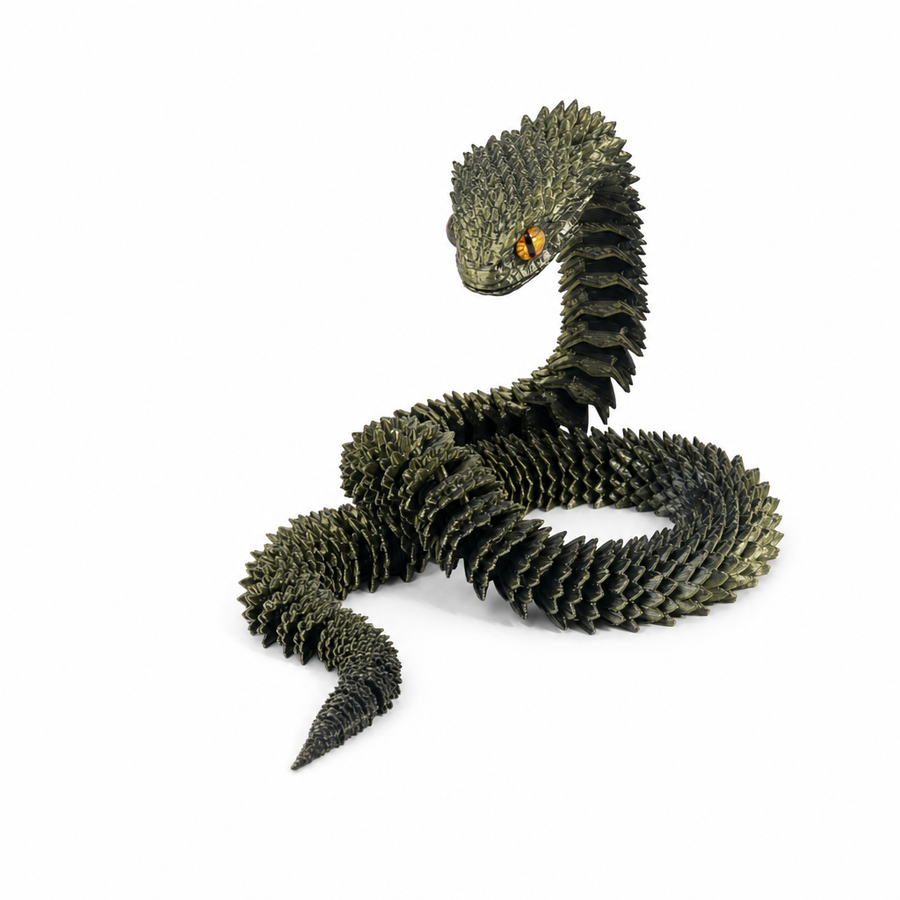 Articulated 3D-Printed Viper Snake (view 8)