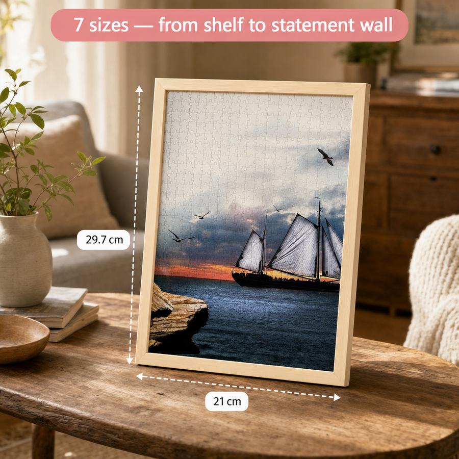 Custom Photo Wooden Puzzle 6*4 with Solid Wood Frame