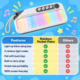 Rainbow Light-Up Pocket Piano