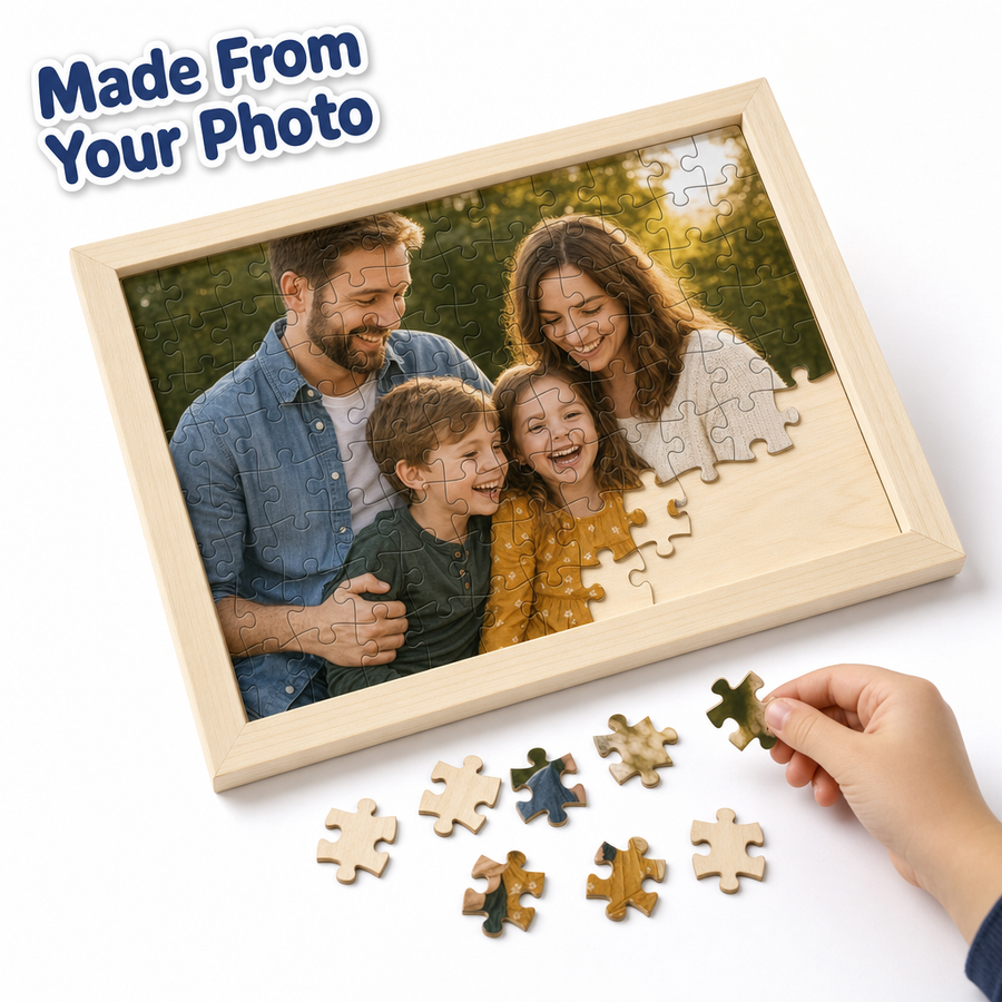 Custom Photo Wooden Puzzle 6*4 with Solid Wood Frame
