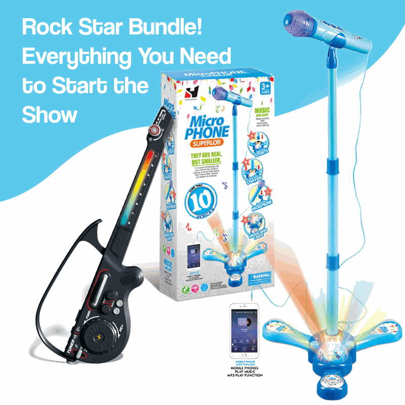 Complete Karaoke Microphone Set with LED Stand (view 8)