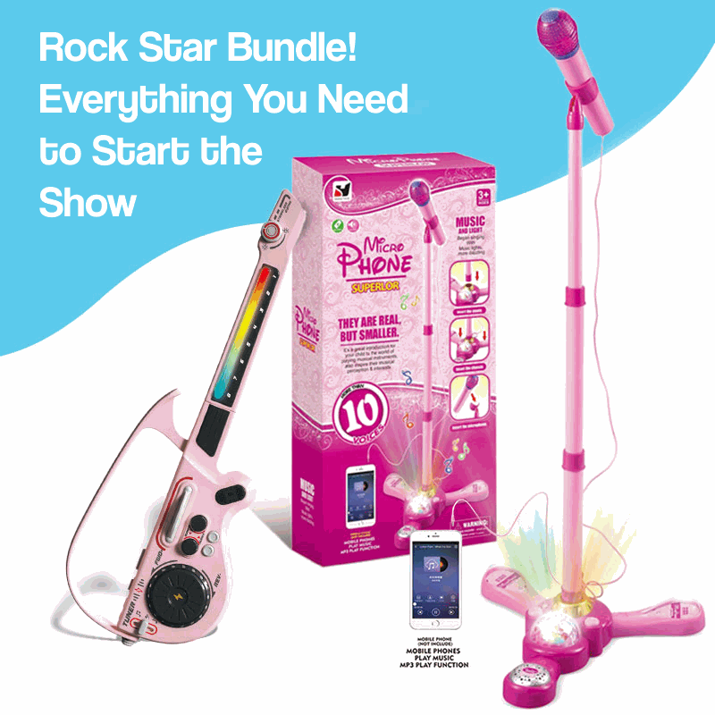 Complete Karaoke Microphone Set with LED Stand (view 7)